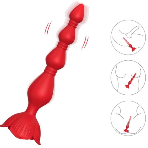 Vibrador Rosa Pagoda Con Plug Anal de Armony