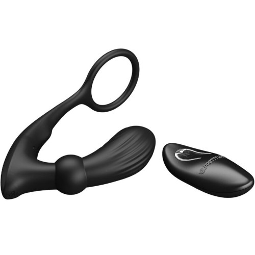 Pretty Love Warren Ring & Anal Vibrator Black