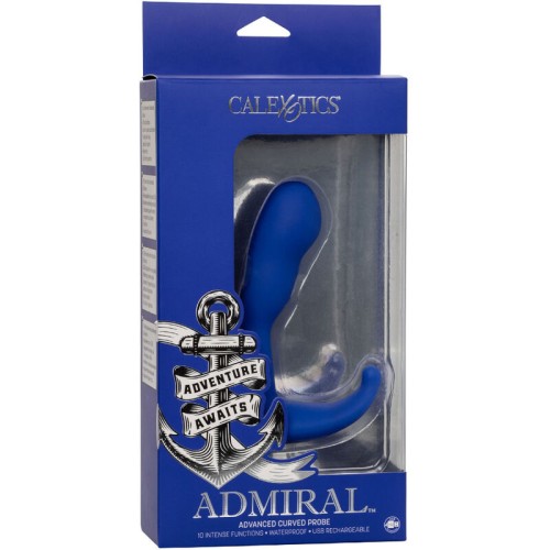 Admiral Curved Estimulador & Vibrador Anal Azul