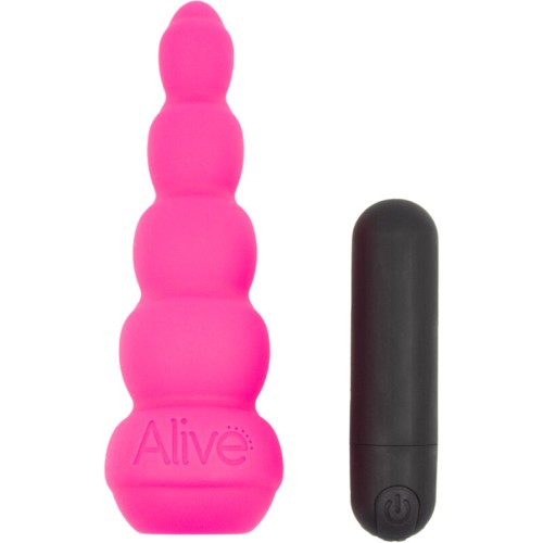 Lance Pro Estimulador y Vibrador Anal Rosa