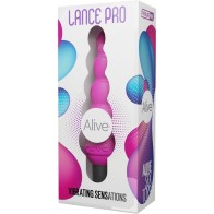 Lance Pro Estimulador y Vibrador Anal Rosa