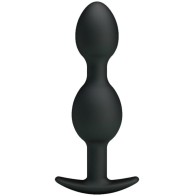 Pretty Love Silicone Anal Balls 12.5 cm - Black