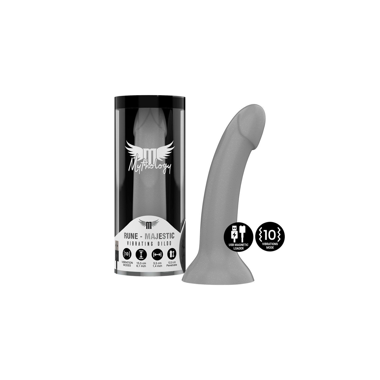 Mythology - Rune Majestic Dildo S - Diseño Irisado