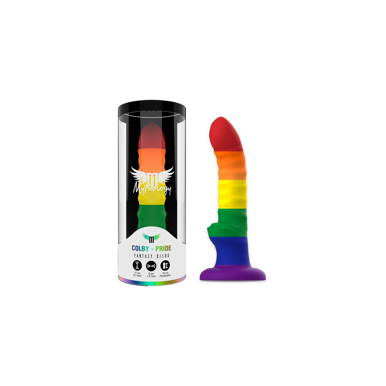 Dildo Colby Pride Mythology para Máximo Placer