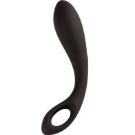 Black Heart 15 cm Anal Massager - Sensational Pleasure