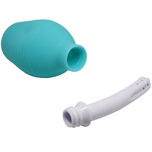 Blue Silicone Anal Shower Bulb for Clean Play