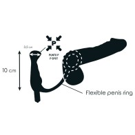 Vibrating Prostate Massager Black 10 cm