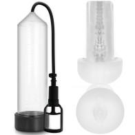 Pump Addicted RX7 Clear Penis Pump with Masturbation Sleeve