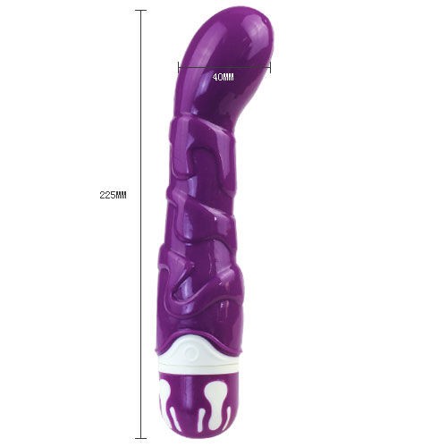 Violet Realistic Cock Vibrator with 10 Rhythms