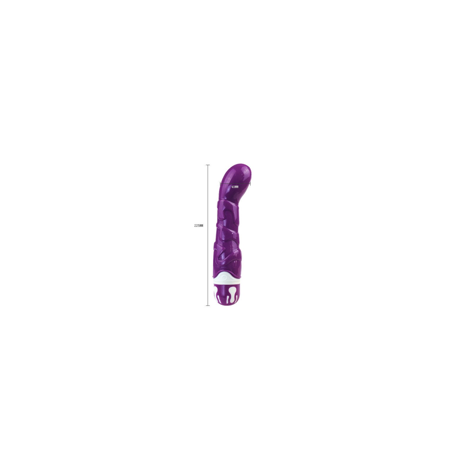 Violet Realistic Cock Vibrator with 10 Rhythms