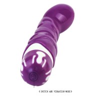 Violet Realistic Cock Vibrator with 10 Rhythms