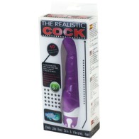 Vibrador Realista Violeta con 10 Ritmos