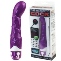 Violet Realistic Cock Vibrator with 10 Rhythms