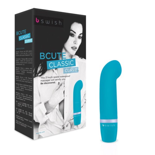 Discreet Bcute Classic Curve Massager in Blue