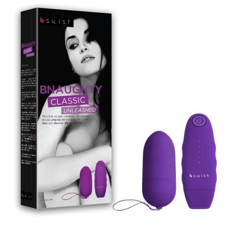 Bnaughty Unleashed Classic Lila Control Remoto para Bala