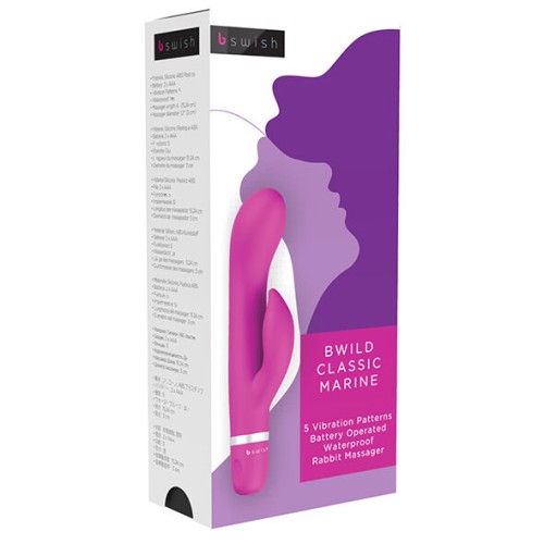 Bwild Classic Marine Rabbit Vibrator Cerise