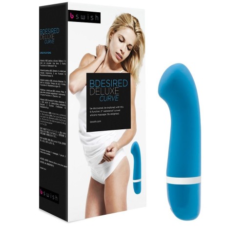 Vibrador Bdesired Deluxe Curve Azul Lagoon