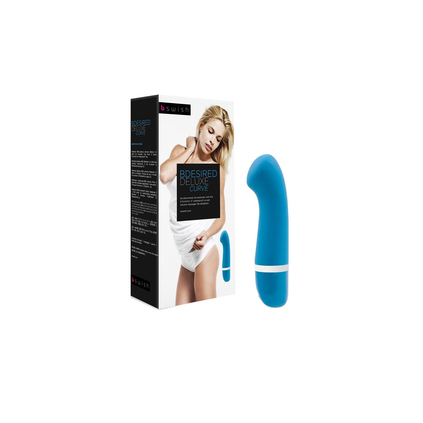 Vibrador Bdesired Deluxe Curve Azul Lagoon