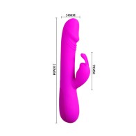 Pretty Love Flirtation Vibrator with Rabbit Clement