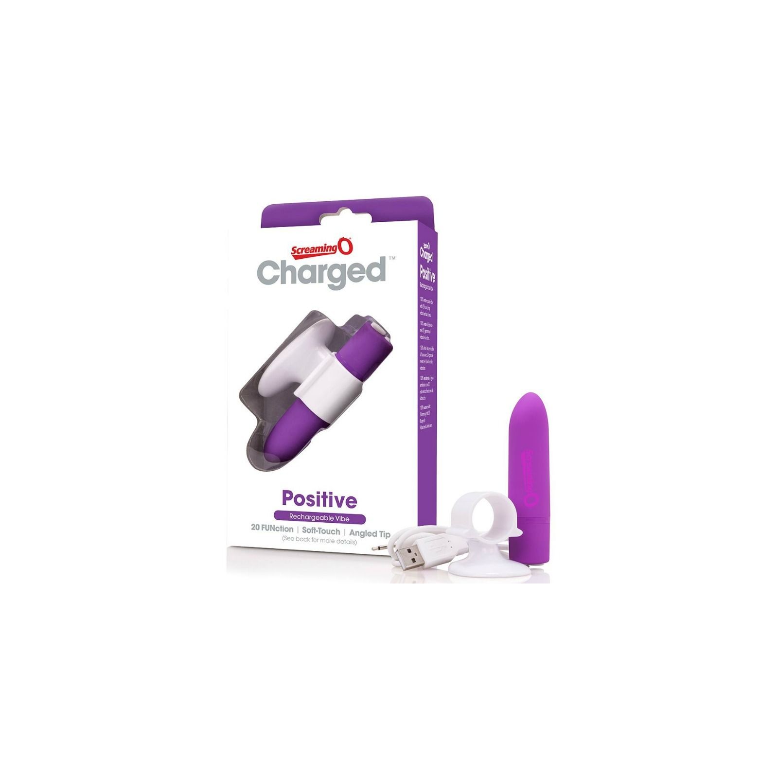 Intense Positive Rechargeable Massager Purple