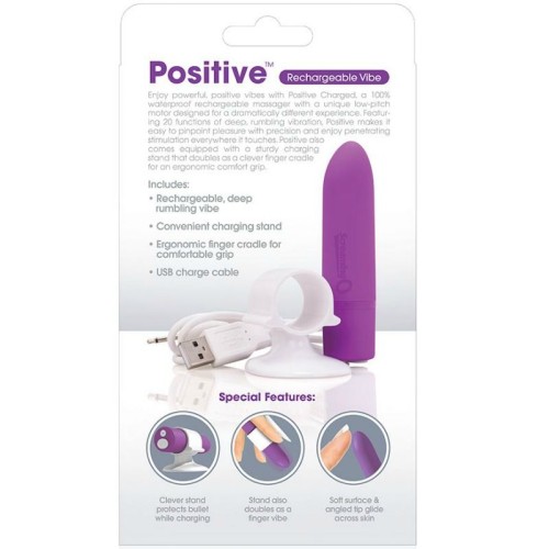 Intense Positive Rechargeable Massager Purple