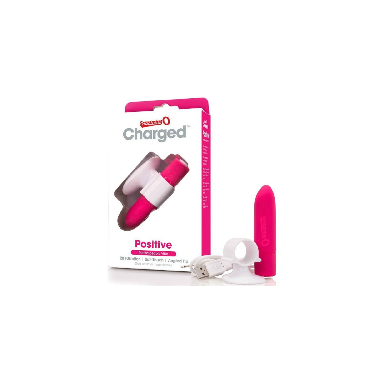 Positive Rechargeable Massager Pink