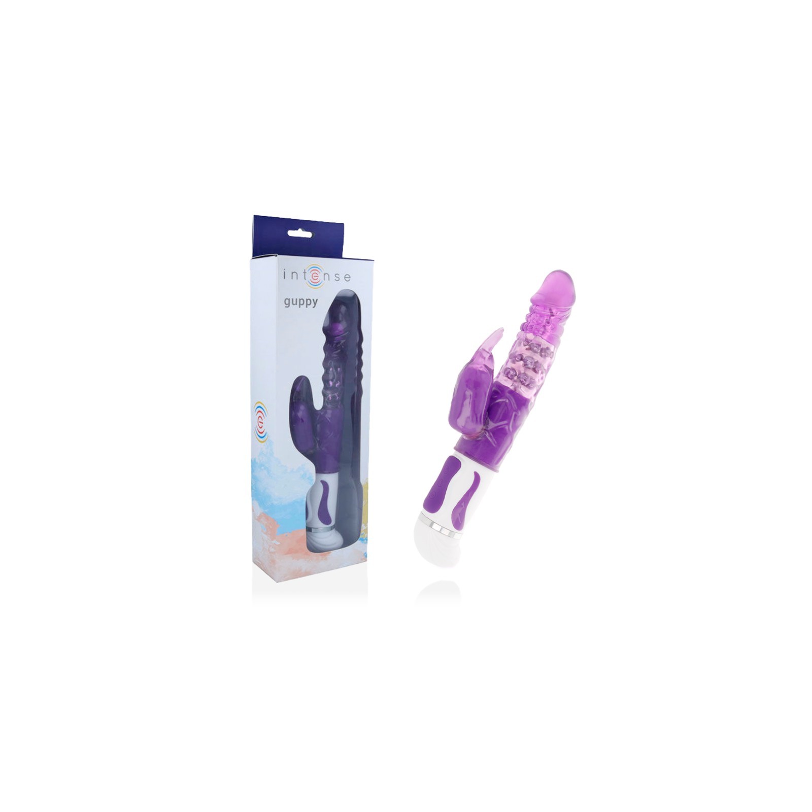 Intense Guppy Rotating Vibrator Purple