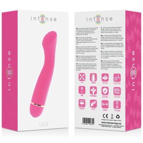 Intense - Vibrador Lilo 20 Velocidades Silicona Rosa