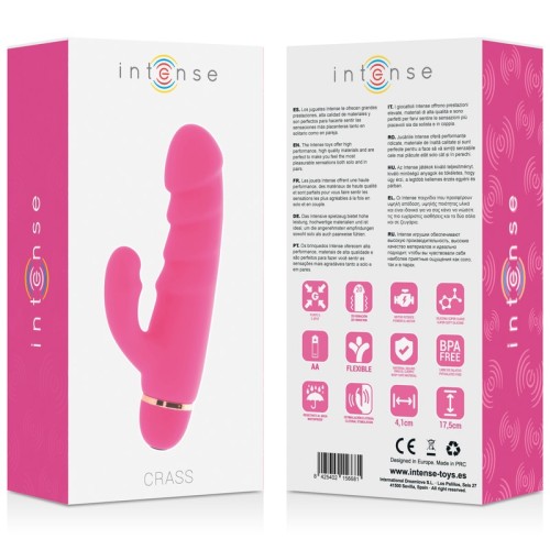 Intense Crass 20 Speeds Silicone Pink Vibrator