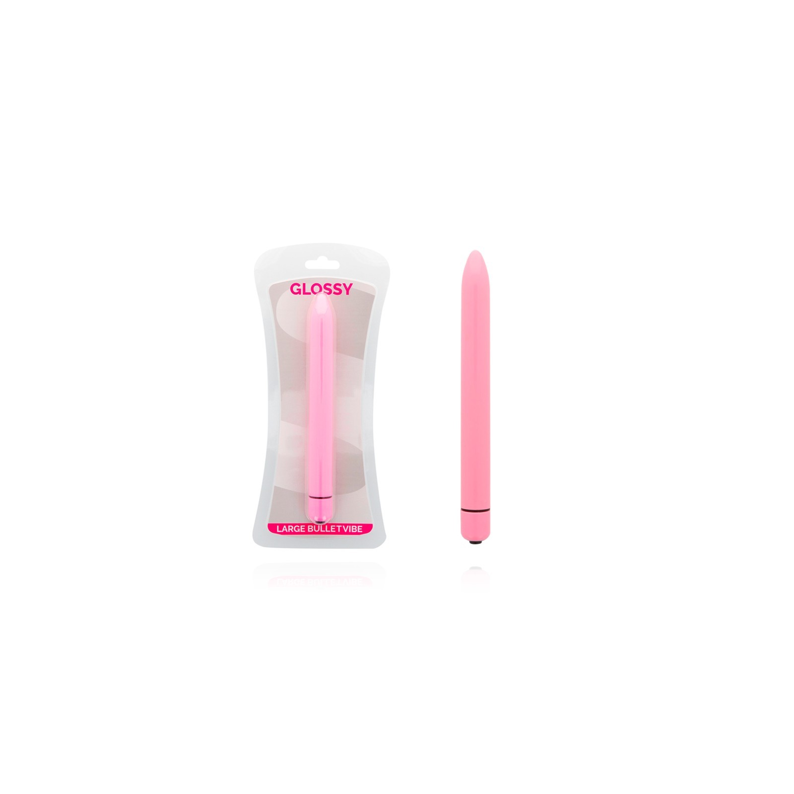 Glossy Slim Vibrator Pink