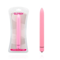 Glossy Slim Vibrator Pink