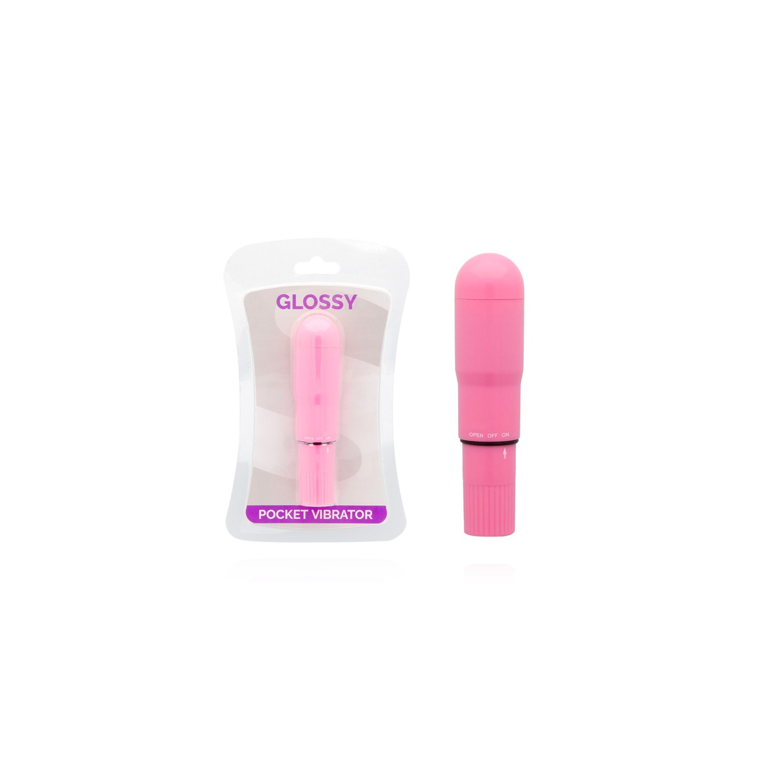 Glossy Intense Pink Pocket Vibrator