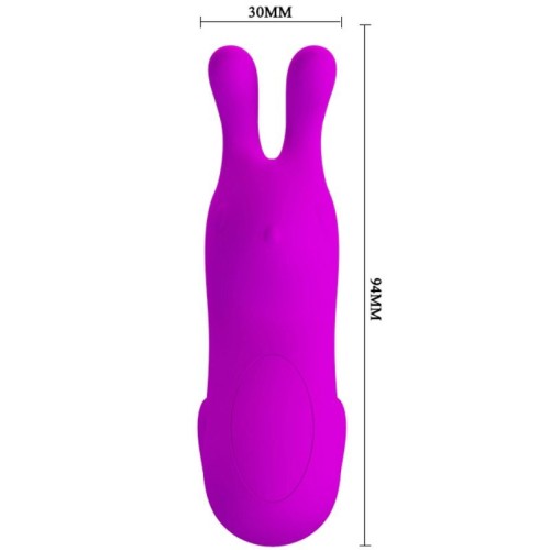 Pretty Love Rechargeable Finger Vibrator with Rabbit