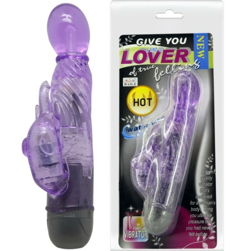 Baile Vibrador Con Rabbit Lila 10 Modos