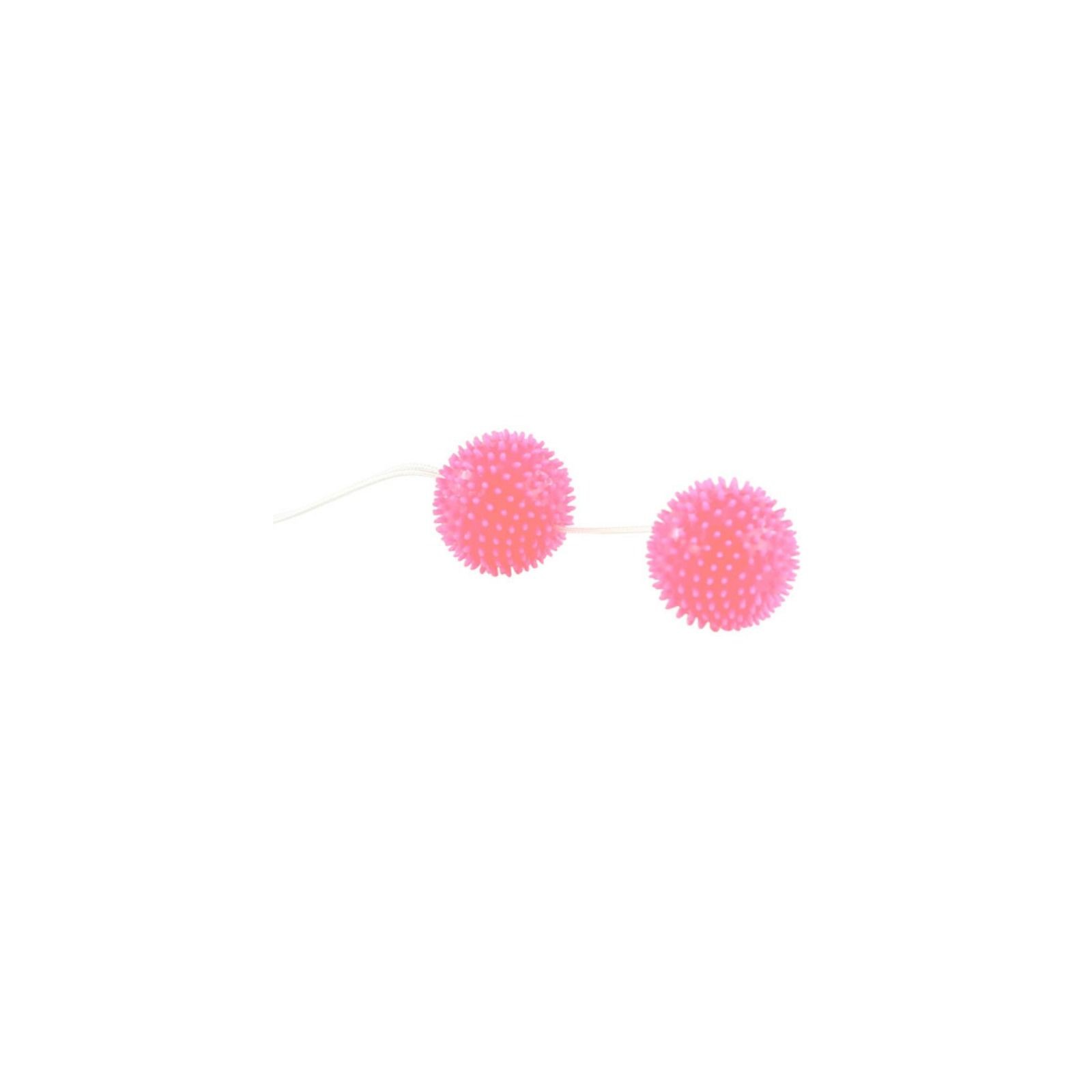 Textured Pink Pleasure Balls for Pelvic Fitness