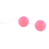 Textured Pink Pleasure Balls for Pelvic Fitness