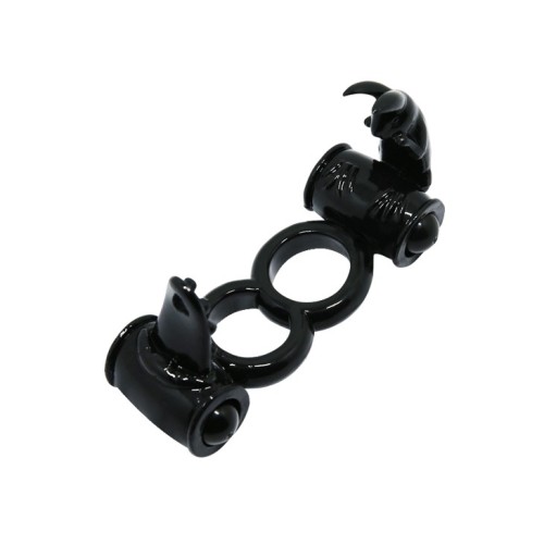 Baile Double Ring Vibrator with Rabbit