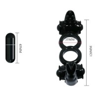 Baile Double Ring Vibrator with Rabbit