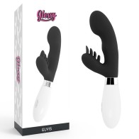 Elvis Rabbit Black Silicone Massager