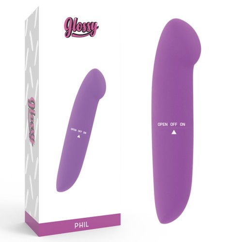 Vibrador Lila Phil Tamaño Viaje