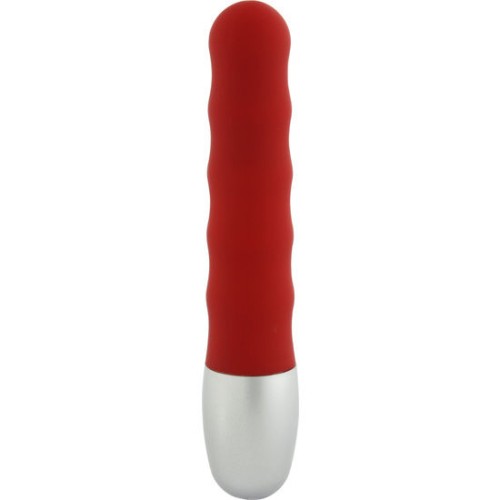 Discreet Red Vibrator for Travel Pleasure