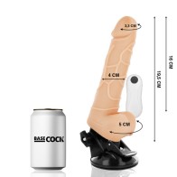 Vibrador Realístico Con Control Remoto y Testículos - 19.5 cm