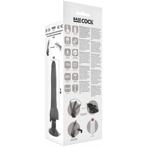 Vibrador Realístico Control Remoto Negro