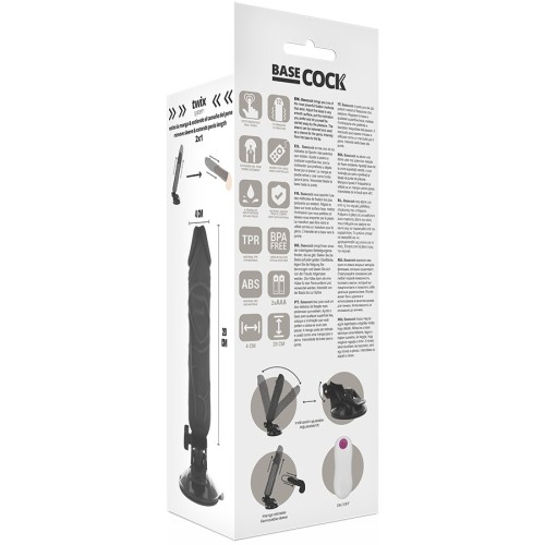 Vibrador Realistico Control Remoto Negro