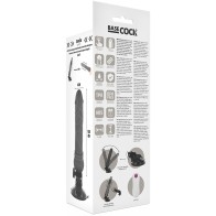 Vibrador Realístico Control Remoto Negro 19.5cm