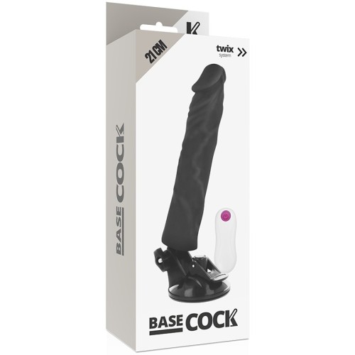 Vibrador Realístico Con Control Remoto Negro 21 Cm