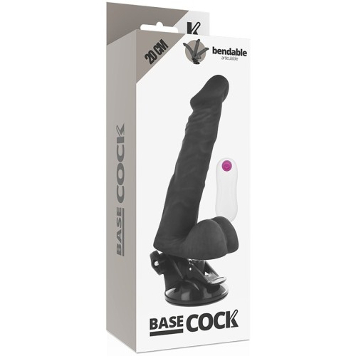 Vibrador Articulable Control Remoto Negro 20 Cm -o- 4.5 Cm