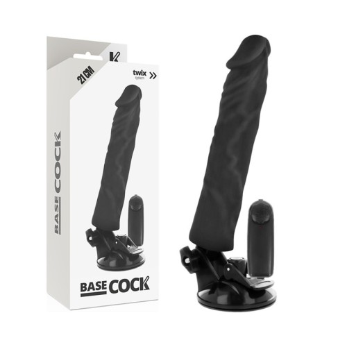 Vibrador Realistico Control Remoto Negro 21 cm