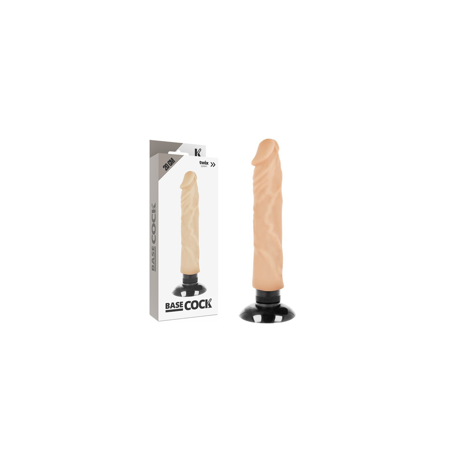 Realistic 2-in-1 Vibrator Natural 20cm Pleasure