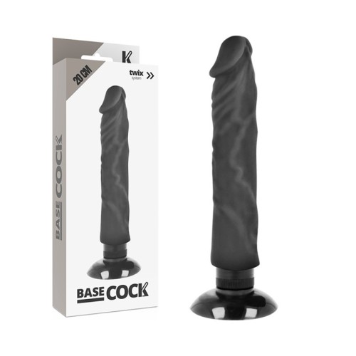 Realistic 2-in-1 Vibrator Natural Black